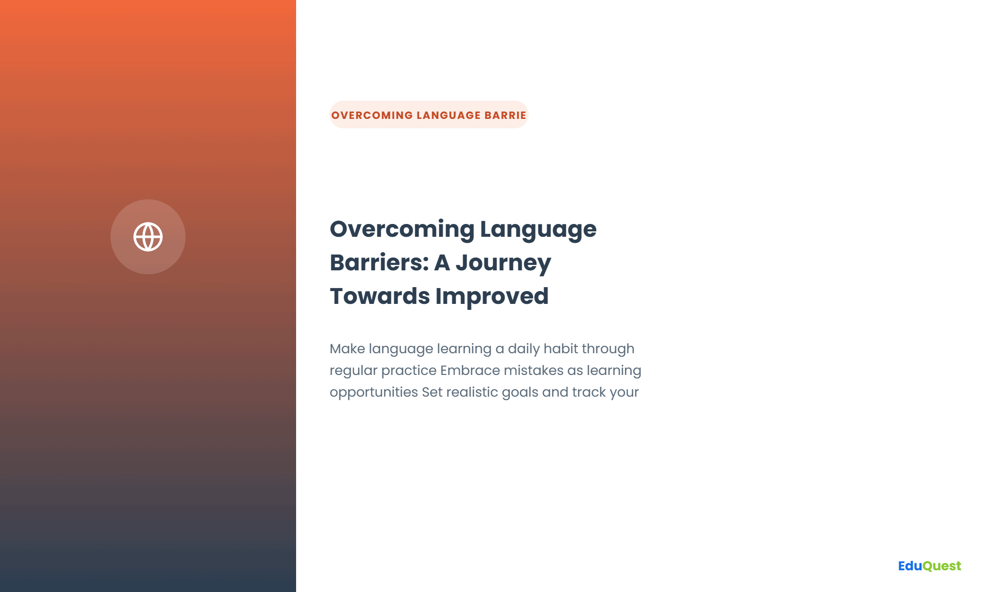 Overcoming Language Barriers: A Journey Towards Improved Communication Skills Among Bangla