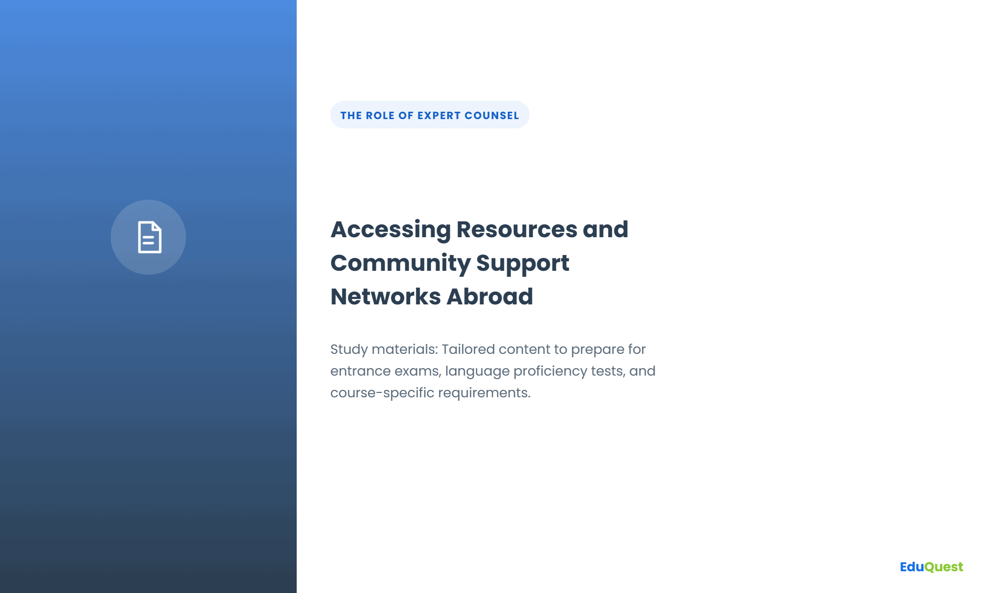 Accessing Resources and Community Support Networks Abroad