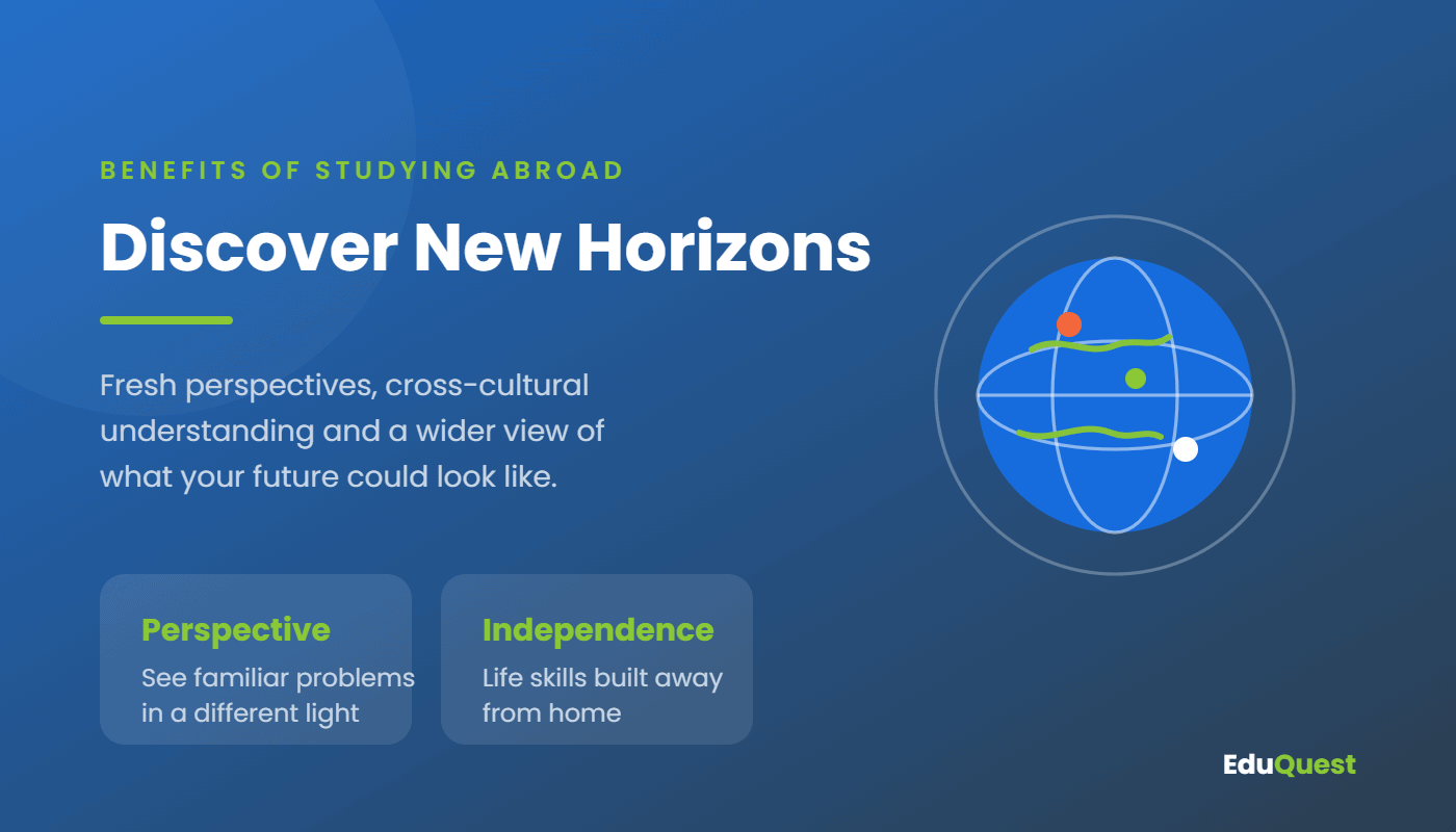 Studying abroad broadens perspective and builds independence