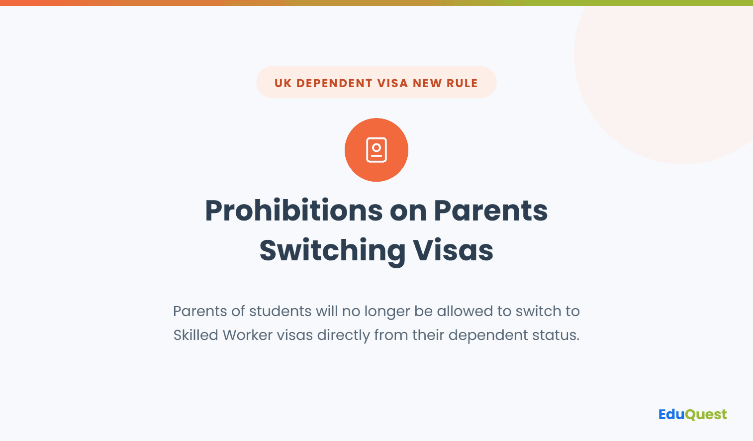 Prohibitions on Parents Switching Visas