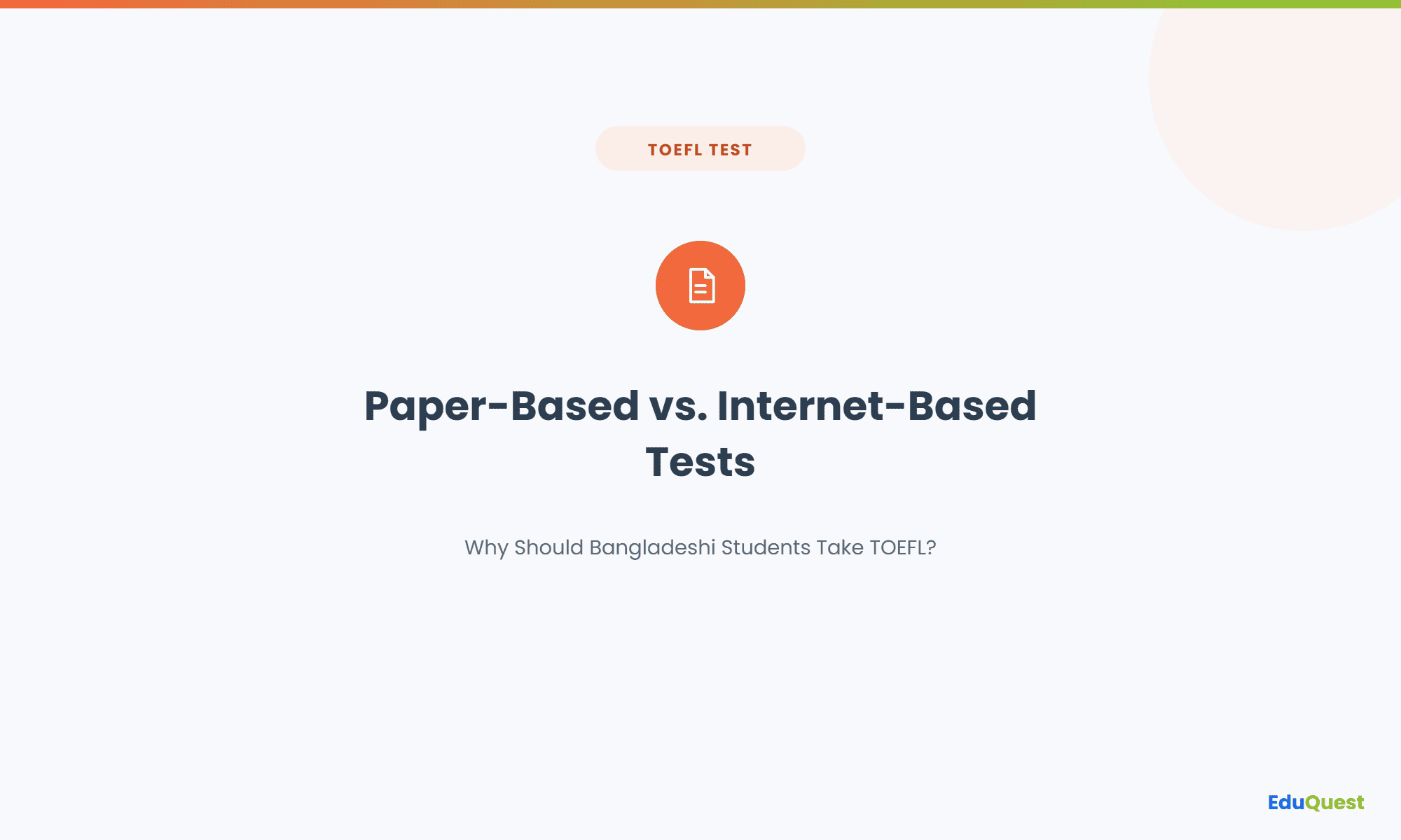 Paper-Based vs. Internet-Based Tests