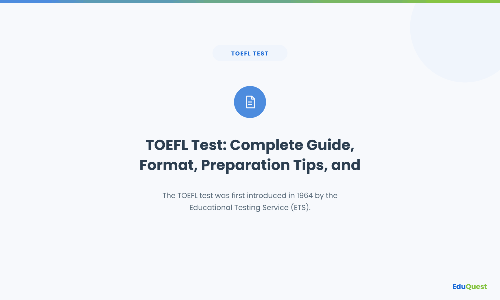 TOEFL Test: Complete Guide, Format, Preparation Tips, and Score Requirements