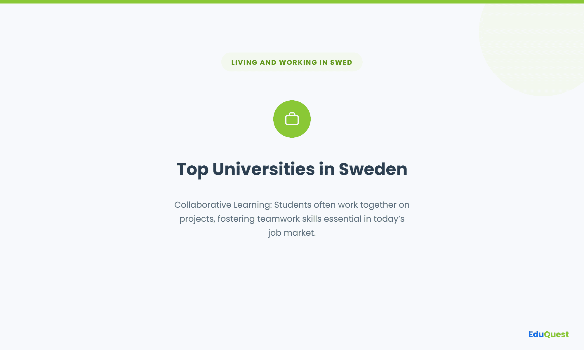 Top Universities in Sweden