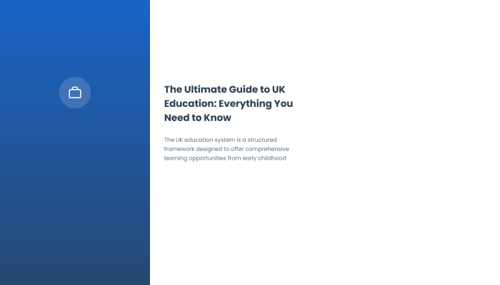 The Ultimate Guide to UK Education: Everything You Need to Know — The UK education system is a structured framework designed to offer comprehensive learning opportunities from earl